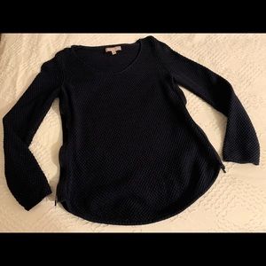 Banana Republic XS navy waffle sweater
